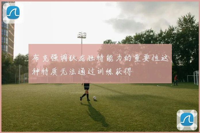 布克强调狄龙独特能力的重要性这种特质无法通过训练获得